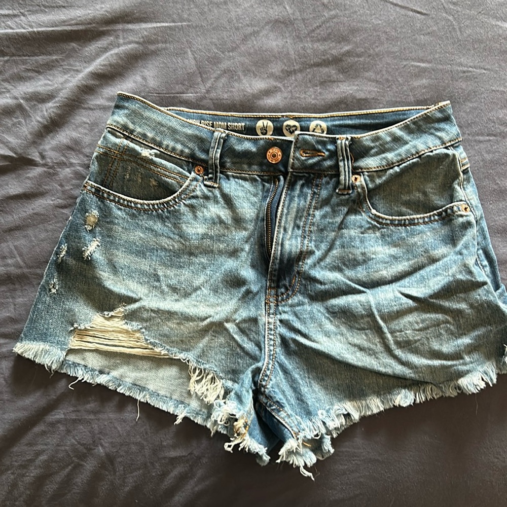 Rewash High Rise Mom Jean Shorts
